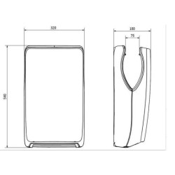 SECADOR DE MAOS TIFON PRETO C/SENSOR JOFEL