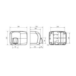 SECADOR DE MAOS JOFEL IBERO INOX C/SENSOR